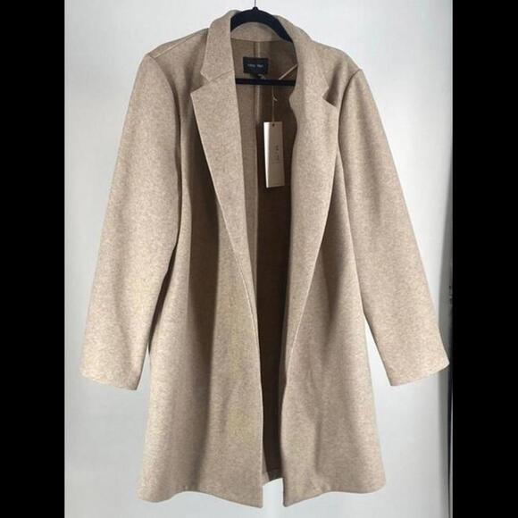 Chic Beige Long Coat - Perfect for Any Season - Picture 1 of 2
